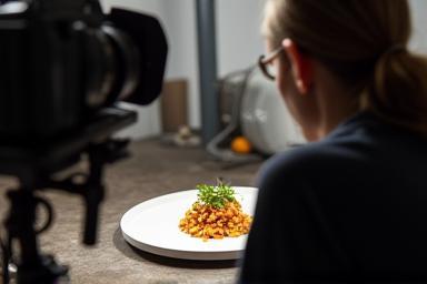 Image of expertly styled food ready for a professional photoshoot.