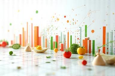 Image representing data analysis related to food content.